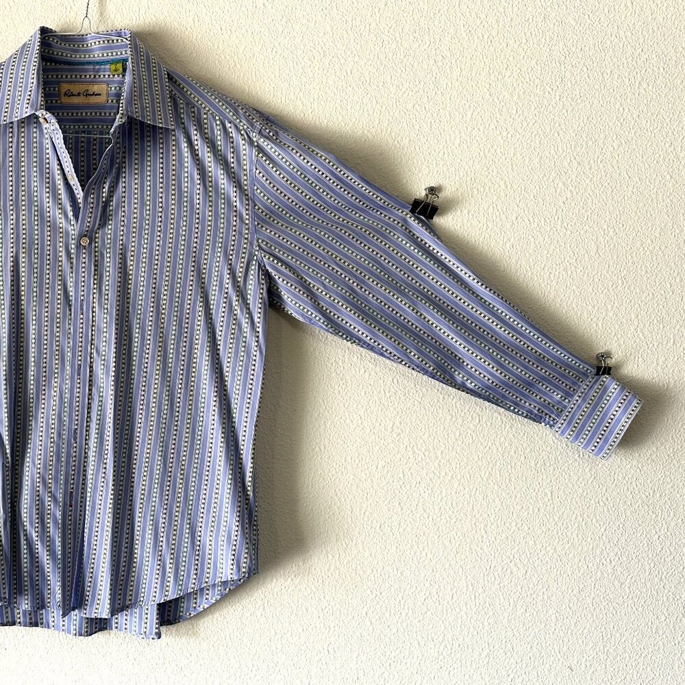 Robert Graham - Long Sleeved Button Up Shirt - Tailored Fit - Size L - Picture 8 of 8